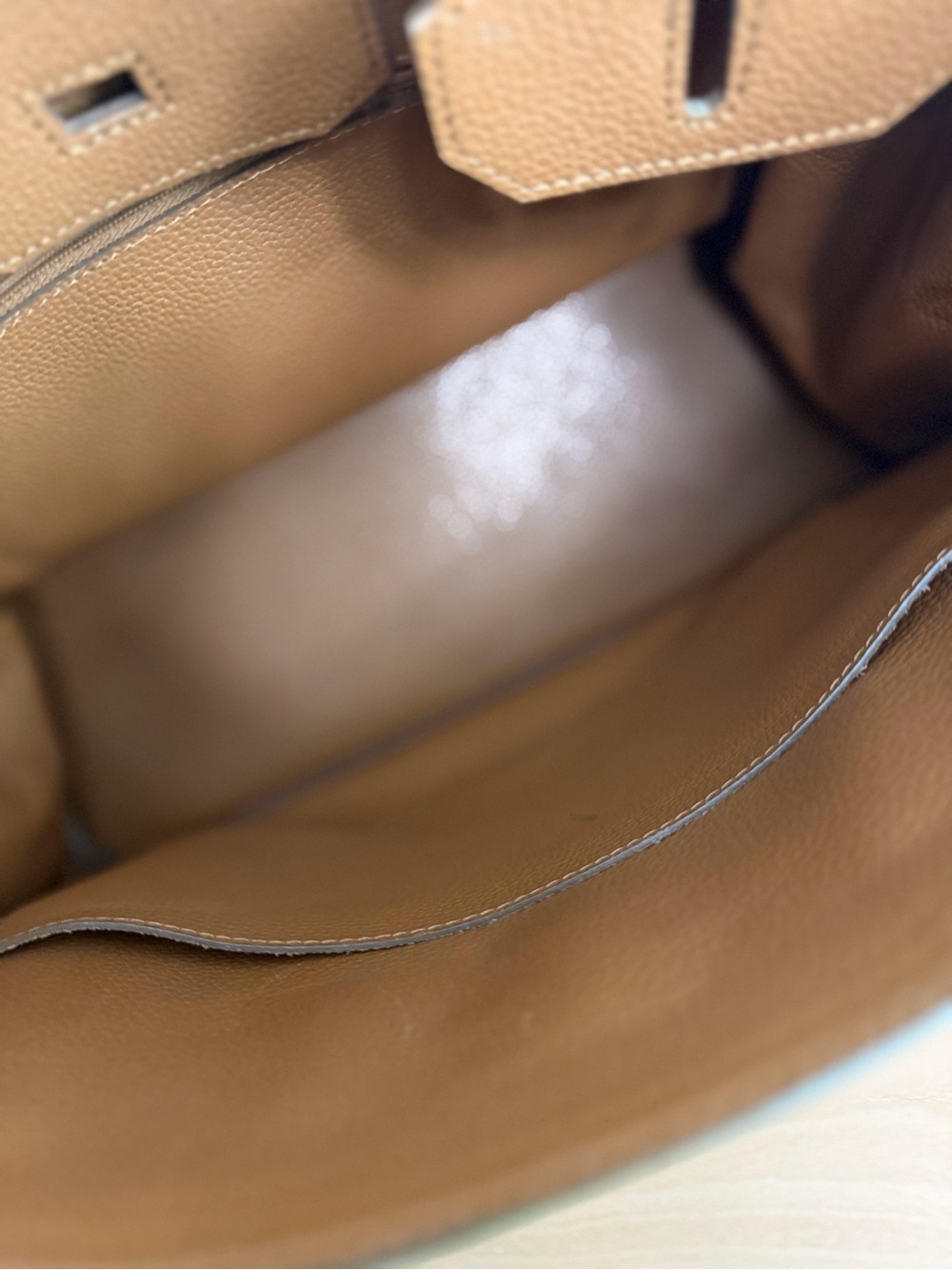 H 2007 Togo Birkin Retourne 35 gold on gold GHW Vintage plk - Picture 6 of 7